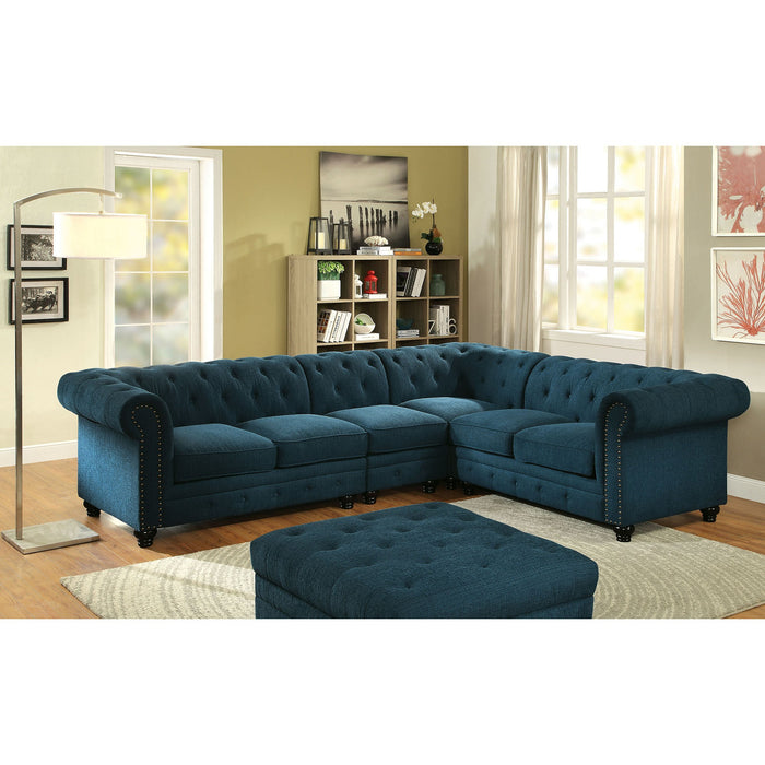 Stanford Armless Chair Teal - Casa Morelos / Coahuila Furniture (Oklahoma City, OK)