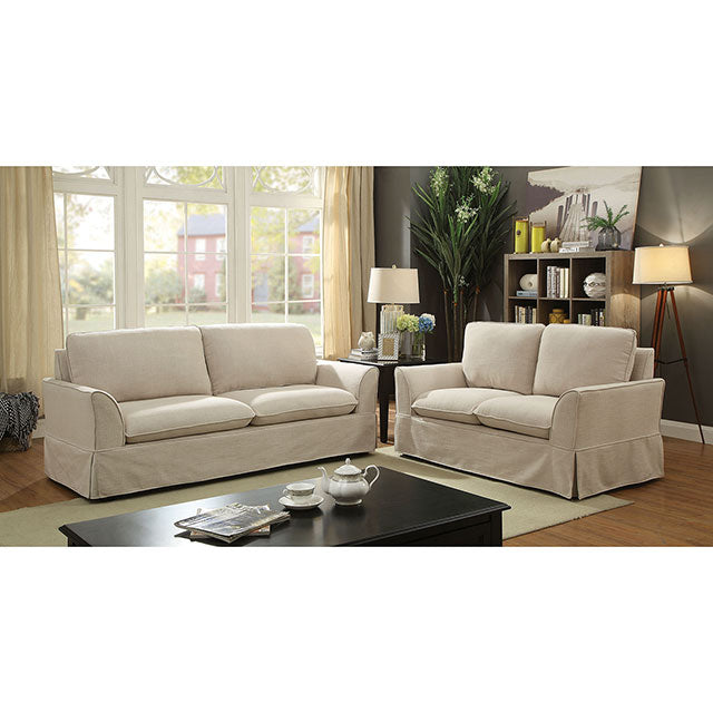 Maxine Love Seat Beige - Casa Morelos / Coahuila Furniture (Oklahoma City, OK)