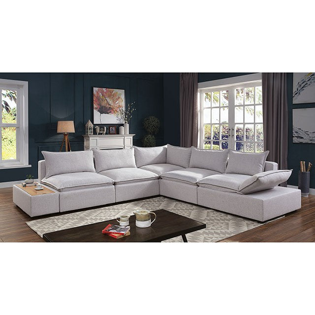 Arlene Sectional White - Casa Morelos / Coahuila Furniture (Oklahoma City, OK)