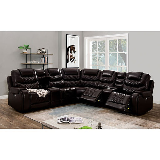 Mariah Power Sectional Brown - Casa Morelos / Coahuila Furniture (Oklahoma City, OK)