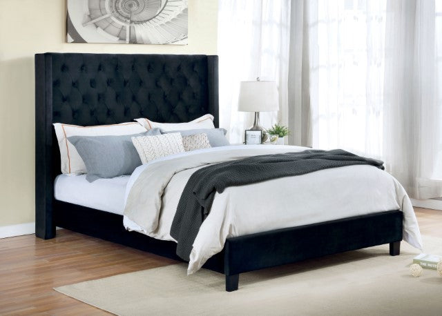Ryleigh Bed Black, Grey, & Navy - Casa Morelos / Coahuila Furniture (Oklahoma City, OK)