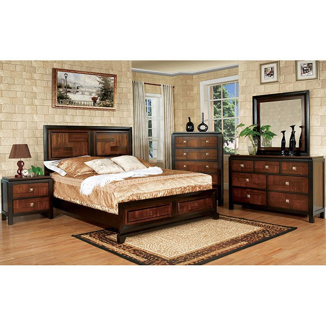 Patra Acacia/Walnut Queen Bed - Casa Morelos / Coahuila Furniture (Oklahoma City, OK)