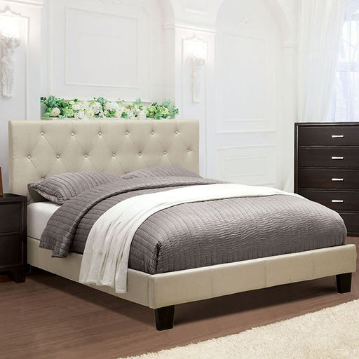 Leeroy Bed Ivory & Brown - Casa Morelos / Coahuila Furniture (Oklahoma City, OK)