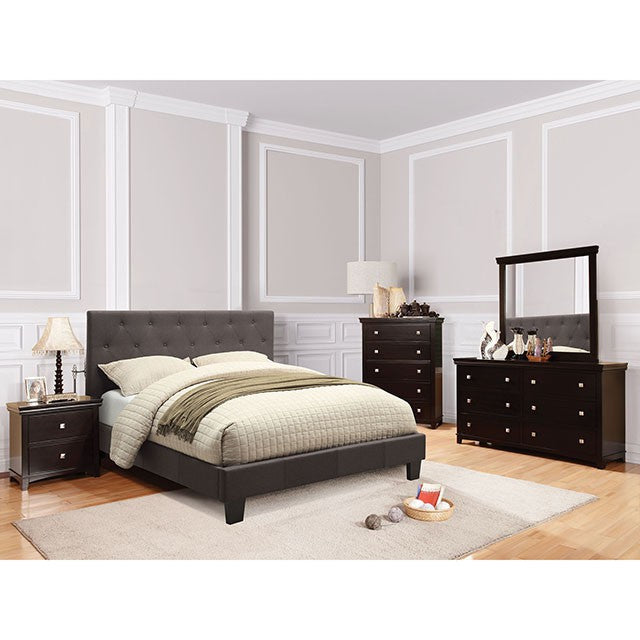 Leeroy Bed Ivory & Brown - Casa Morelos / Coahuila Furniture (Oklahoma City, OK)