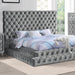 Stefania Bed Grey & Queen - Casa Morelos / Coahuila Furniture (Oklahoma City, OK)