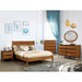 Lennart Bed Oak, Black, Gray, & White - Casa Morelos / Coahuila Furniture (Oklahoma City, OK)