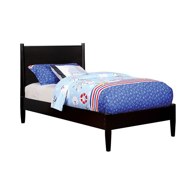 Lennart Bed Oak, Black, Gray, & White - Casa Morelos / Coahuila Furniture (Oklahoma City, OK)