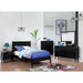 Lennart Bed Oak, Black, Gray, & White - Casa Morelos / Coahuila Furniture (Oklahoma City, OK)