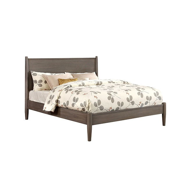 Lennart Bed Oak, Black, Gray, & White - Casa Morelos / Coahuila Furniture (Oklahoma City, OK)