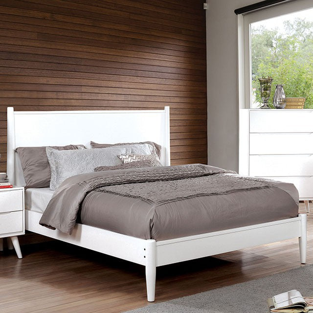Lennart Bed Oak, Black, Gray, & White - Casa Morelos / Coahuila Furniture (Oklahoma City, OK)