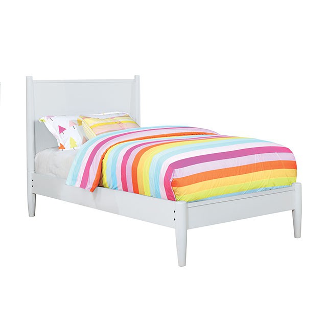 Lennart Bed Oak, Black, Gray, & White - Casa Morelos / Coahuila Furniture (Oklahoma City, OK)