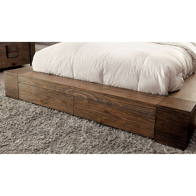 Janeiro Bed Brown & Grey - Casa Morelos / Coahuila Furniture (Oklahoma City, OK)