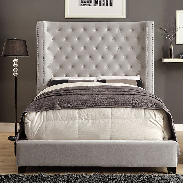 Rosabelle Bed Black, Grey, & Ivory - Casa Morelos / Coahuila Furniture (Oklahoma City, OK)