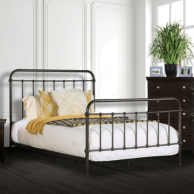 Iria Bed Brown & Black - Casa Morelos / Coahuila Furniture (Oklahoma City, OK)