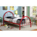 Rainbow Full Bed Black, White, Silver, Black, & Green - Casa Morelos / Coahuila Furniture (Oklahoma City, OK)