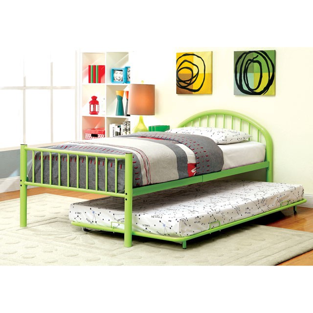 Rainbow Full Bed Black, White, Silver, Black, & Green - Casa Morelos / Coahuila Furniture (Oklahoma City, OK)