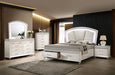 Maddie Bed White & Silver - Casa Morelos / Coahuila Furniture (Oklahoma City, OK)