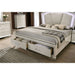 Maddie Bed White & Silver - Casa Morelos / Coahuila Furniture (Oklahoma City, OK)