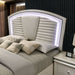 Maddie Bed White & Silver - Casa Morelos / Coahuila Furniture (Oklahoma City, OK)