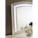 Maddie Bed White & Silver - Casa Morelos / Coahuila Furniture (Oklahoma City, OK)