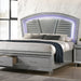 Maddie Bed White & Silver - Casa Morelos / Coahuila Furniture (Oklahoma City, OK)