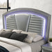 Maddie Bed White & Silver - Casa Morelos / Coahuila Furniture (Oklahoma City, OK)