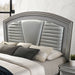Maddie Bed White & Silver - Casa Morelos / Coahuila Furniture (Oklahoma City, OK)