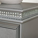 Maddie Bed White & Silver - Casa Morelos / Coahuila Furniture (Oklahoma City, OK)