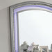 Maddie Bed White & Silver - Casa Morelos / Coahuila Furniture (Oklahoma City, OK)