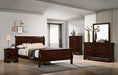 Louis Philippe E.King Bed Black, Cherry, & Gray - Casa Morelos / Coahuila Furniture (Oklahoma City, OK)