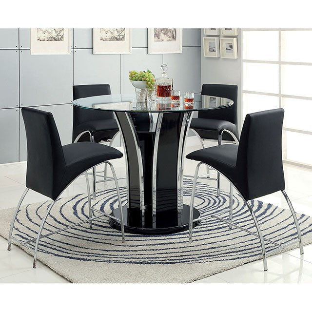 Mauna Counter Ht. Chair (2/Box) Black - Casa Morelos / Coahuila Furniture (Oklahoma City, OK)
