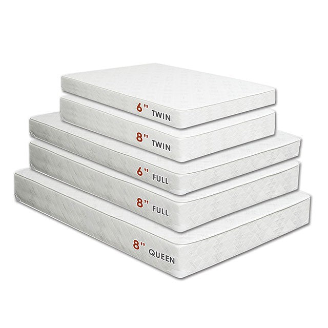 Daisy White 8" Bunkie Board Combo Mattress, Full - Casa Morelos / Coahuila Furniture (Oklahoma City, OK)
