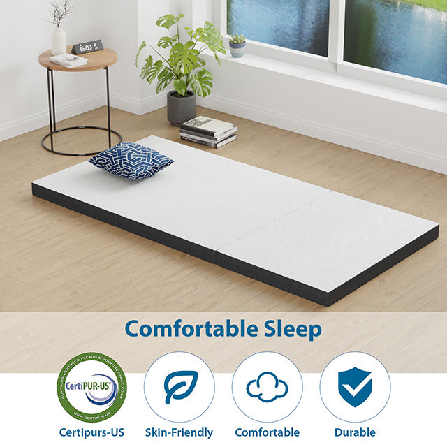Hollyhock 3" Twin XL Tri-Fold Memory Foam Topper - Casa Morelos / Coahuila Furniture (Oklahoma City, OK)