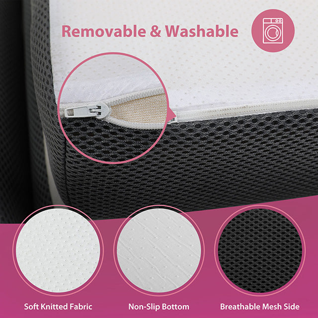 Hollyhock 4" Full Tri-Fold Memory Foam Topper - Casa Morelos / Coahuila Furniture (Oklahoma City, OK)