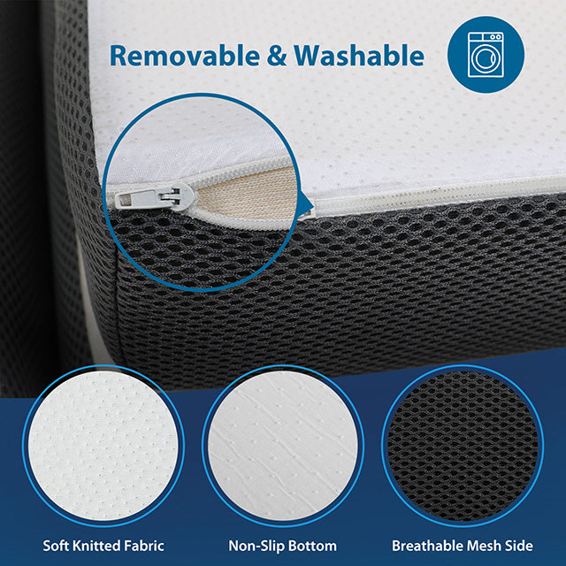 Hollyhock 4" Twin XL Tri-Fold Memory Foam Topper - Casa Morelos / Coahuila Furniture (Oklahoma City, OK)