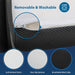 Hollyhock 4" Twin XL Tri-Fold Memory Foam Topper - Casa Morelos / Coahuila Furniture (Oklahoma City, OK)