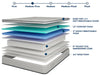 Salvia 12" Queen Hybrid Pocket Coil Mattress - Casa Morelos / Coahuila Furniture (Oklahoma City, OK)