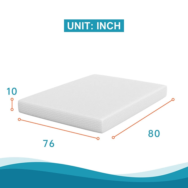 Artemisia 10" Cal.King Memory Foam Mattress - Casa Morelos / Coahuila Furniture (Oklahoma City, OK)