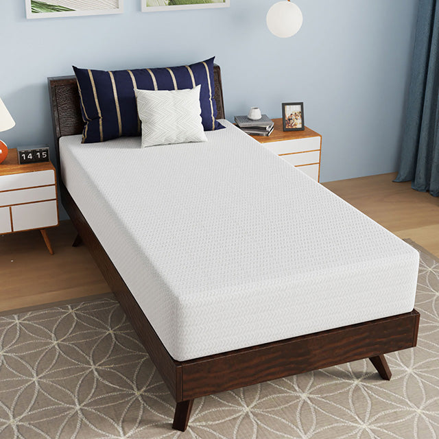 Nasturtium 10" Twin Bamboo Charcoal Infused Memory Foam - Casa Morelos / Coahuila Furniture (Oklahoma City, OK)