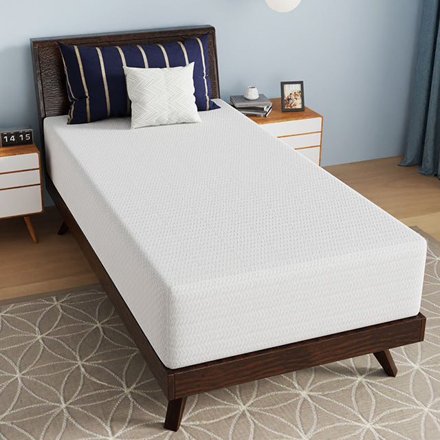 Nasturtium 12" Twin Bamboo Charcoal Infused Memory Foam - Casa Morelos / Coahuila Furniture (Oklahoma City, OK)