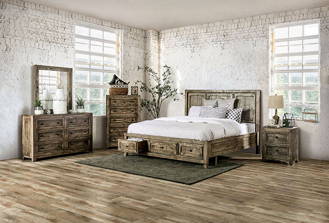 Oakridge Bed Brown & Grey - Casa Morelos / Coahuila Furniture (Oklahoma City, OK)