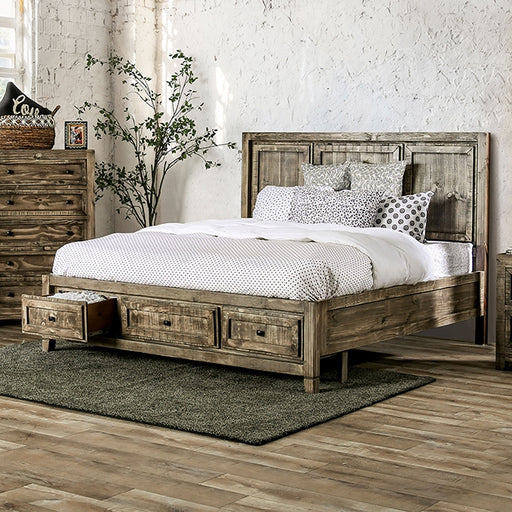 Oakridge Bed Brown & Grey - Casa Morelos / Coahuila Furniture (Oklahoma City, OK)