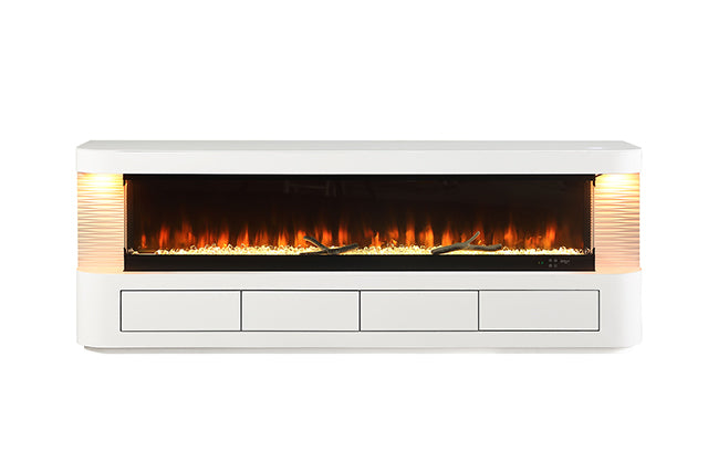 Luken 71" TV Stand w/ Electric Fire Place - Casa Morelos / Coahuila Furniture (Oklahoma City, OK)