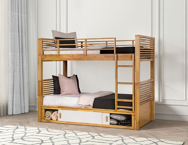 Richland Twin/Twin Bunk Bed - Casa Morelos / Coahuila Furniture (Oklahoma City, OK)