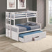 University Twin/Full Bunk Bed Grey, Walnut, & White - Casa Morelos / Coahuila Furniture (Oklahoma City, OK)