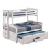 University Twin/Full Bunk Bed Grey, Walnut, & White - Casa Morelos / Coahuila Furniture (Oklahoma City, OK)