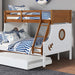 Nautia Twin/Full Bunk Bed Black & White - Casa Morelos / Coahuila Furniture (Oklahoma City, OK)