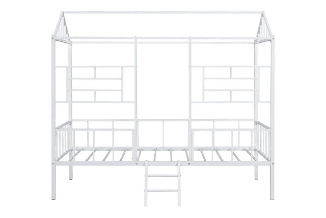 Rhonda Twin Loft Bed White, Silver, & Black - Casa Morelos / Coahuila Furniture (Oklahoma City, OK)