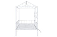 Rhonda Twin Loft Bed White, Silver, & Black - Casa Morelos / Coahuila Furniture (Oklahoma City, OK)