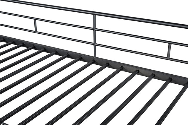 Myles Twin Loft Bed White, Silver & Black - Casa Morelos / Coahuila Furniture (Oklahoma City, OK)